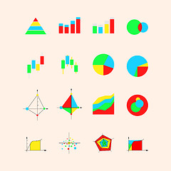 Image showing Icons for graphs and charts