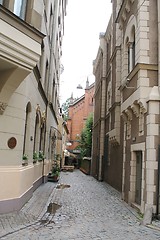 Image showing Old street in Riga