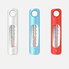 Image showing Illustration of thermometers