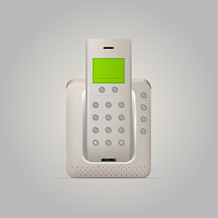 Image showing Illustration of home radiotelephone