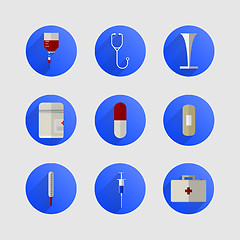 Image showing Icons for medicine