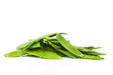 Image showing Fresh Flat Green Beans