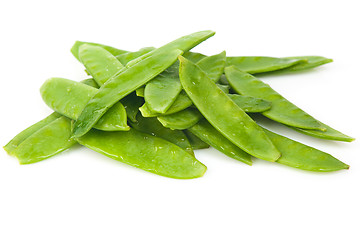 Image showing Fresh Flat Green Beans