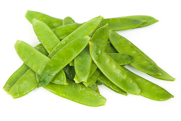 Image showing Fresh Flat Green Beans
