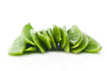 Image showing Fresh Flat Green Beans