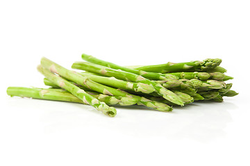 Image showing Asparagus Bundle on White