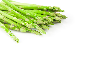 Image showing Asparagus Bundle on White