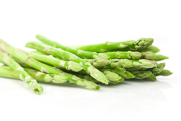 Image showing Asparagus Bundle on White