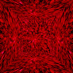 Image showing red abstract texture in three-dimensional