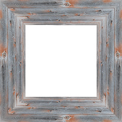 Image showing wooden frame isolated on the white background