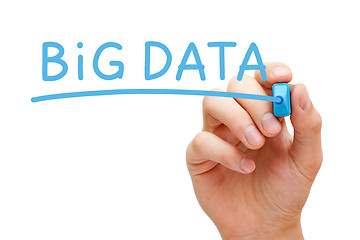 Image showing Big Data Blue Marker