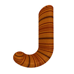 Image showing Wooden Alphabet. Letter 