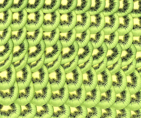 Image showing slices of kiwi background 