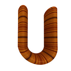 Image showing Wooden Alphabet. Letter 