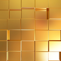 Image showing Gold urban background