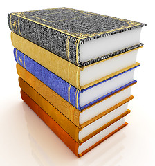 Image showing The stack of books