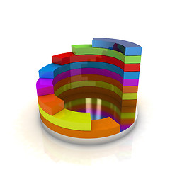 Image showing Abstract colorful structure