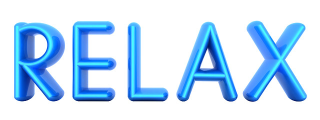 Image showing Blue word 