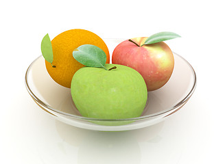 Image showing Citrus and apple