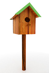 Image showing Nest box birdhouse