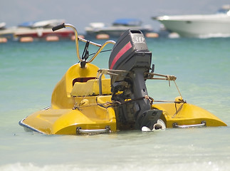 Image showing Old style water scooter