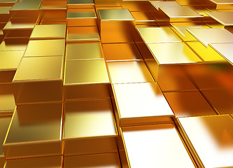 Image showing Gold urban background