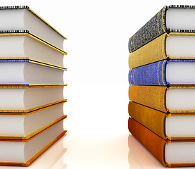 Image showing The stack of books