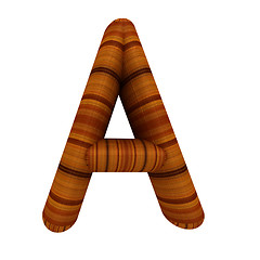 Image showing Wooden Alphabet. Letter 