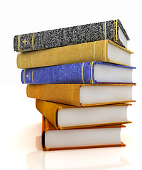 Image showing The stack of books