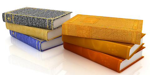 Image showing The stack of books