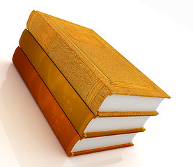 Image showing The stack of books 