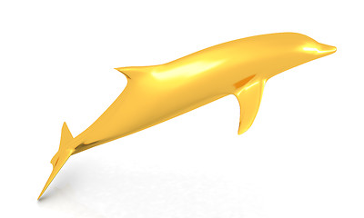 Image showing golden dolphin