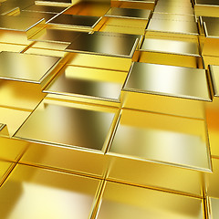 Image showing Gold urban background