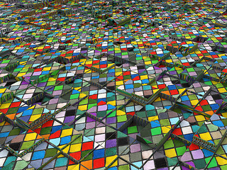 Image showing Abstract mosaic urban background 