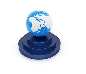 Image showing earth on podium