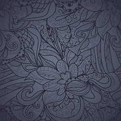 Image showing Seamless abstract hand-drawn texture