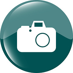 Image showing camera web icon isolated on white background