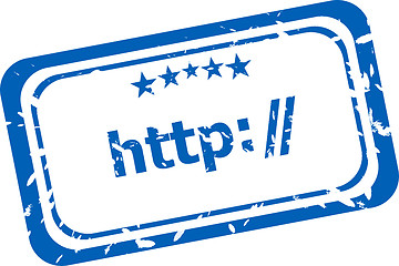 Image showing http Rubber Stamp over a white background
