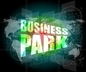 Image showing business park interface hi technology