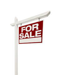 Image showing Home For Sale Real Estate Sign with Clipping Path