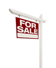 Image showing Home For Sale Real Estate Sign with Clipping Path