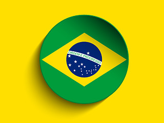 Image showing Brazil 2014 Letters with Brazilian Flag