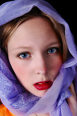 Image showing Girl with scarf.