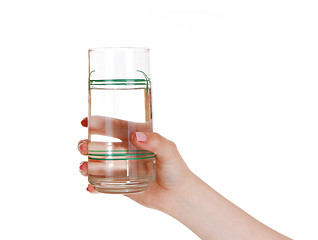 Image showing Hand with glass of water.