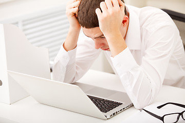 Image showing man with stress and worries