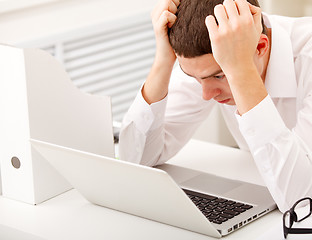 Image showing man with stress and worries