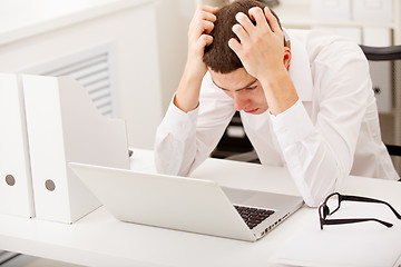 Image showing man with stress and worries