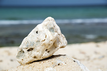 Image showing Oman beach stone