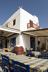 Image showing greek island taverna