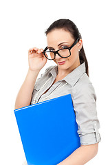 Image showing business woman with glasses